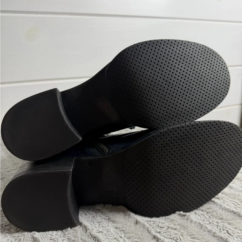 A.S.98 - B52213 - OCEANIC Blue Zipper Boots Italian Leather size 41 (9.5-10) - Picture 6 of 13